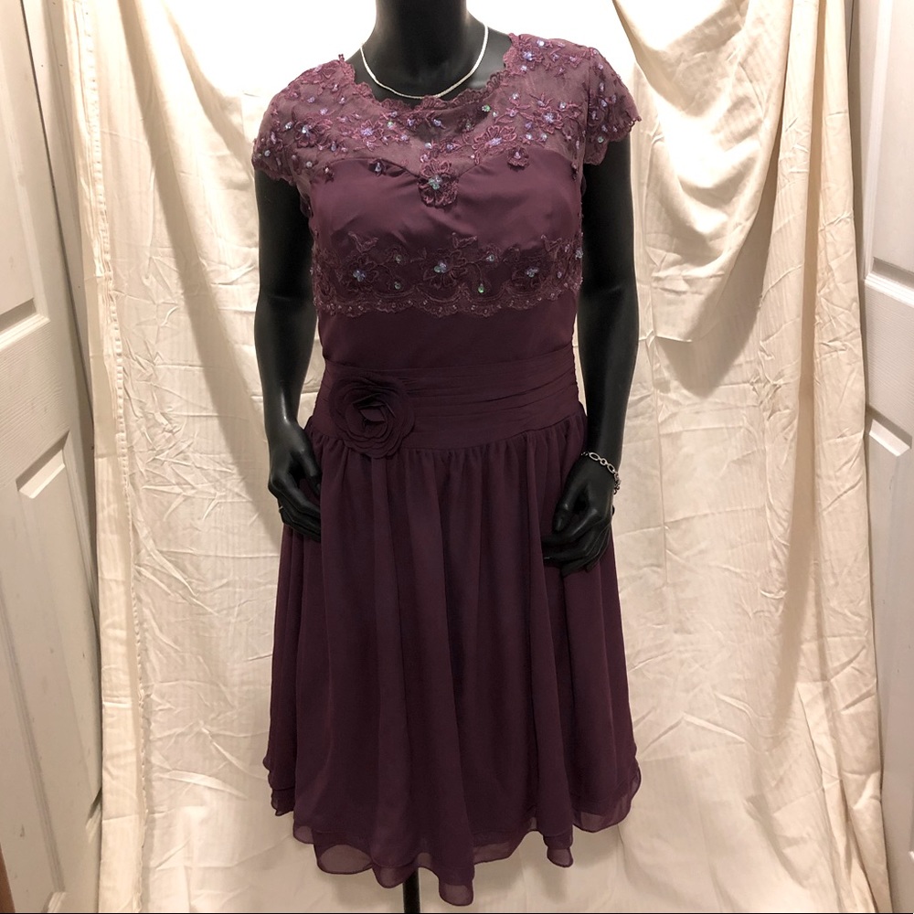 NWT—dark purple/plum bridesmaid dress/evening gown